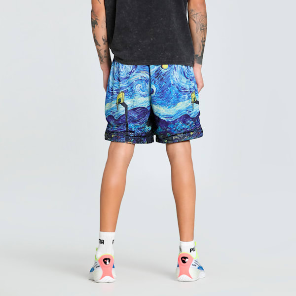 Dylan Exhibit 7" AOP Basketball Shorts, Vivid Blue-AOP, extralarge-IND